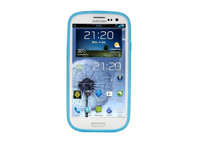 Чехол X-doria Soft case для Samsung Galaxy S3 i9300 (голубой, гелевый)