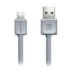 USB-кабель Remax Fleet Data Cable (Lightning, 1 м, плоский, серый)