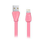 USB-кабель Remax Martin Data Cable (Lightning, 1 м, плоский, розовый)