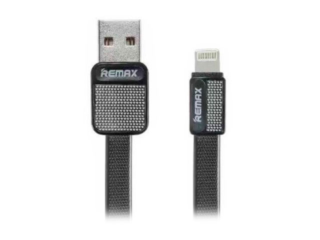 USB-кабель Remax Platinum Cable (Lightning, 1 м, плоский, черный)