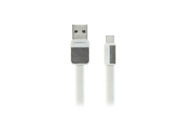 USB-кабель Remax Platinum Cable (USB Type C, 1 м, плоский, белый)