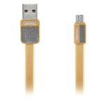 USB-кабель Remax Platinum Cable (microUSB, 1 м, плоский, желтый)