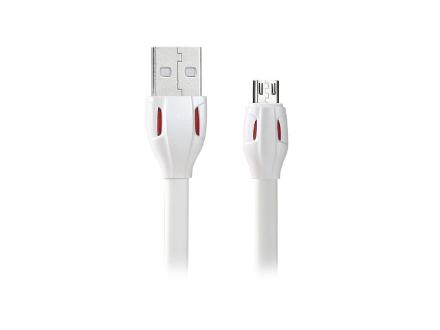 USB-кабель Remax Laser Cable (microUSB, 1 м, плоский, белый)