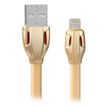 USB-кабель Remax Laser Cable (Lightning, 1 м, плоский, золотистый)