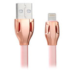 USB-кабель Remax Laser Cable (Lightning, 1 м, плоский, розовый)