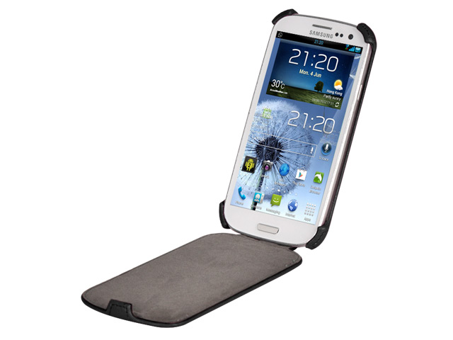 Чехол X-doria Dash Flip case для Samsung Galaxy S3 i9300 (черный, кожанный)