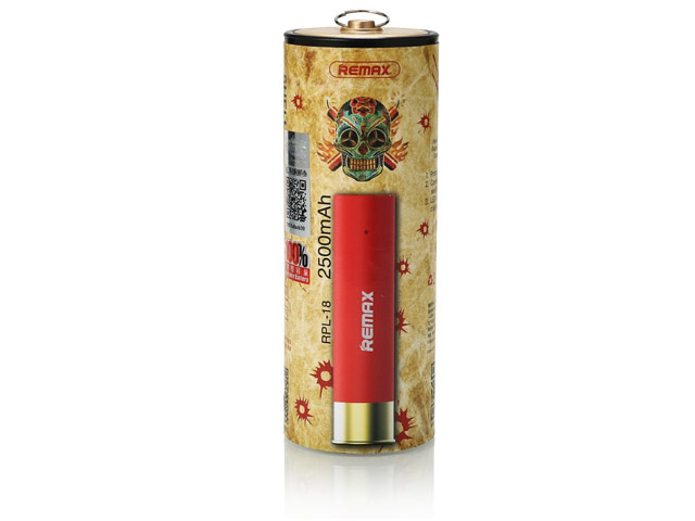 Внешняя батарея Remax Shell Series универсальная (2500 mAh, красная)