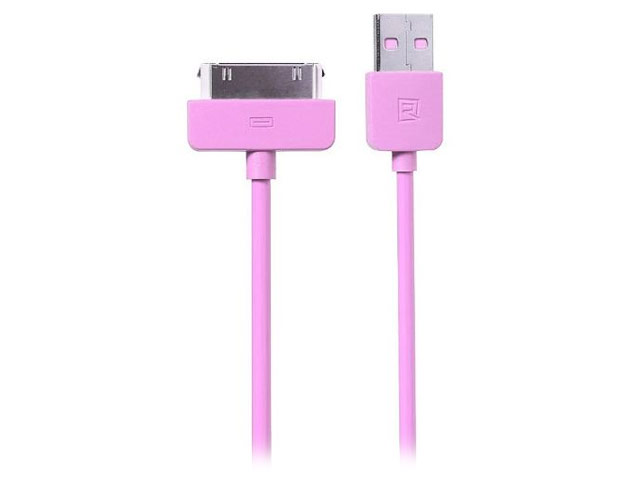 USB-кабель Remax Speed Data Cable (30-pin, 1 м, розовый)