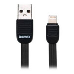USB-кабель Remax Puff Cable (Lightning, 1 м, плоский, черный)