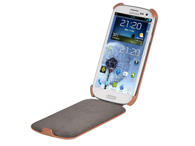 Чехол X-doria Dash Flip case для Samsung Galaxy S3 i9300 (коричневый, кожанный)