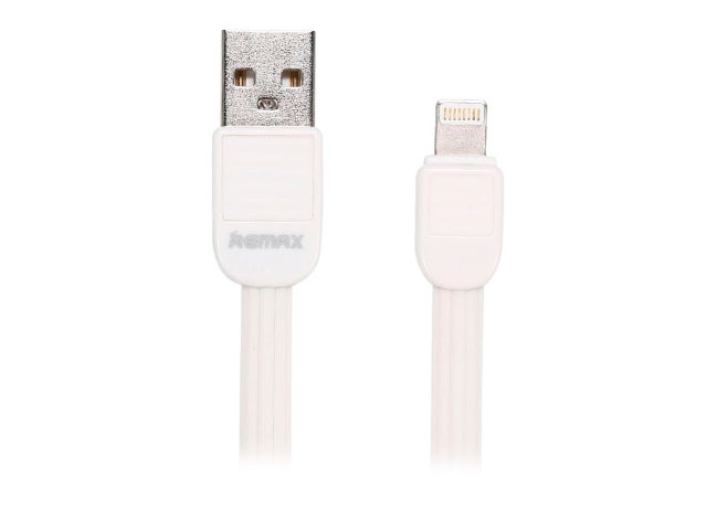 USB-кабель Remax Puff Cable (Lightning, 1 м, плоский, белый)