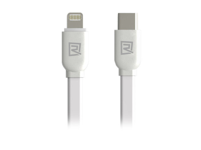USB-кабель Remax Data Cable (USB Type C, Lightning, 1 м, плоский, белый)