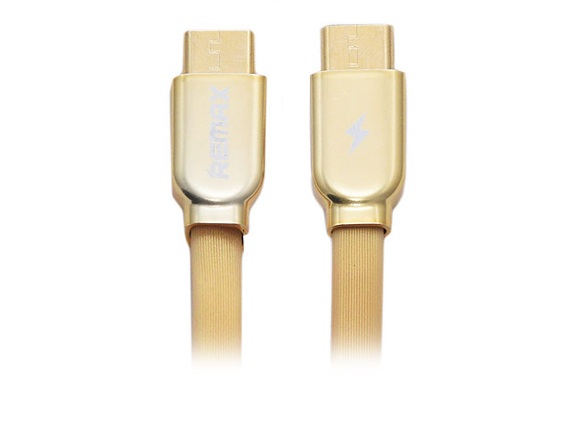 USB-кабель Remax Data Cable (USB Type C, USB Type C, 1 м, плоский, желтый)