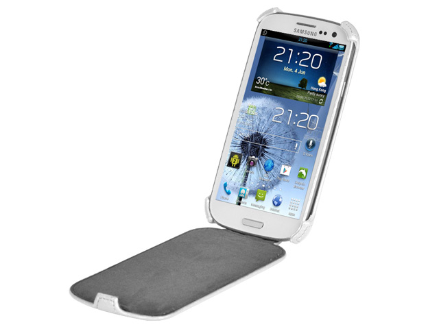 Чехол X-doria Dash Flip case для Samsung Galaxy S3 i9300 (белый, кожанный)