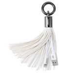 USB-кабель Remax Tassels Ring Cable (Lightning, 0.2 м, брелок, белый)