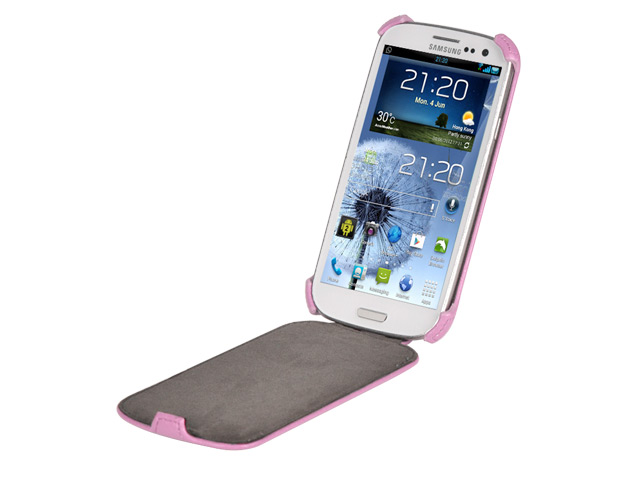 Чехол X-doria Dash Flip case для Samsung Galaxy S3 i9300 (розовый, кожанный)