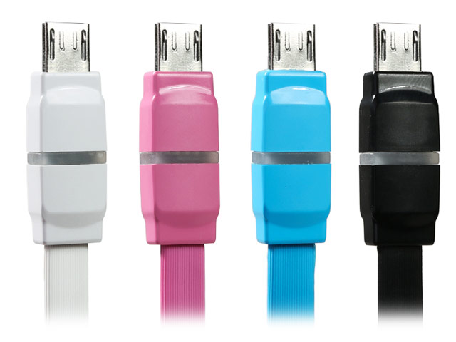 USB-кабель Remax Breathe Cable (microUSB, 1 м, плоский, белый)