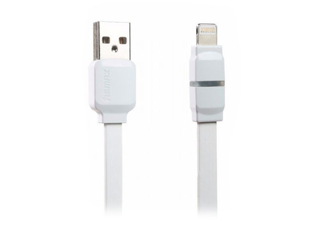 USB-кабель Remax Breathe Cable (Lightning, 1 м, плоский, белый)