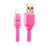 USB-кабель Remax Breathe Cable (Lightning, 1 м, плоский, розовый)