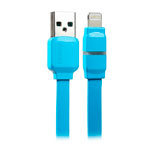USB-кабель Remax Breathe Cable (Lightning, 1 м, плоский, голубой)