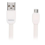 USB-кабель Remax Puff Cable (microUSB, 1 м, плоский, белый)