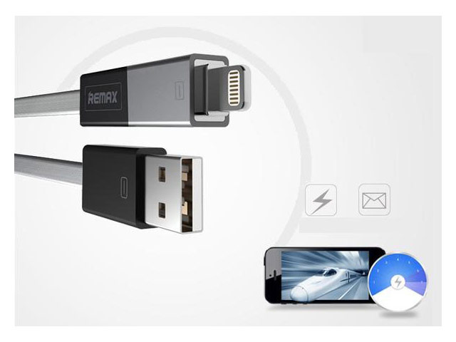 USB-кабель Remax Shadow Magnet Cable (Lightning, microUSB, 1 м, красный)