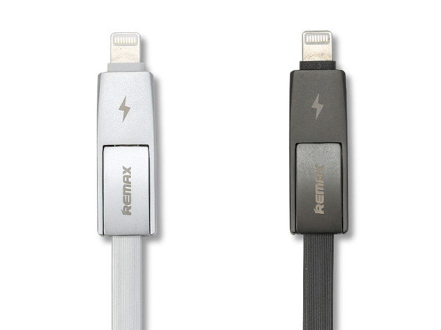 USB-кабель Remax Strive 2-in-1 Cable (Lightning, microUSB, 1 м, черный)