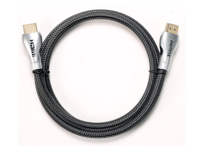 HDMI-кабель Remax Siry HDMI Cable универсальный (3D H.DTV, 4K, 3 метра, армированный, черный)