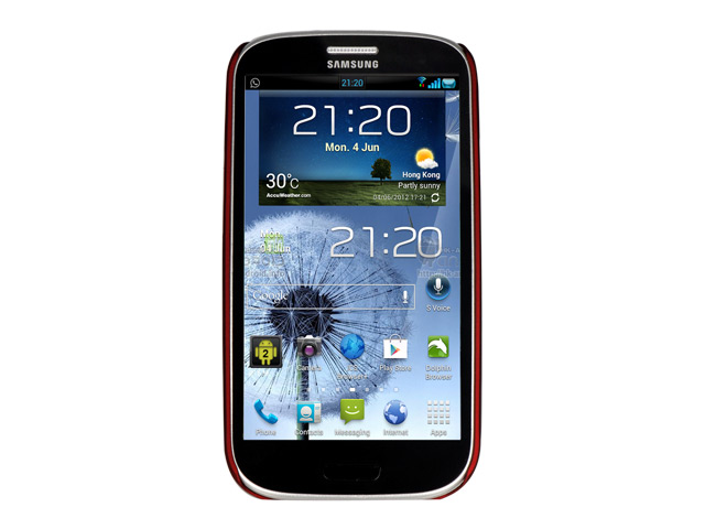 Чехол X-doria Engage Shine case для Samsung Galaxy S3 i9300 (красный, пластиковый)