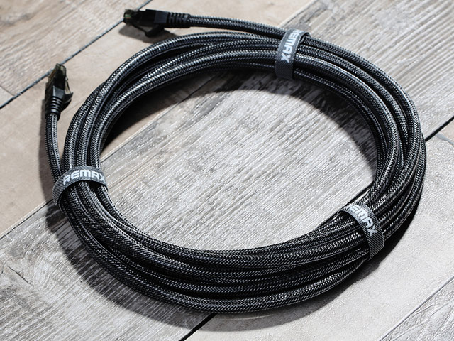 Ethernet-кабель Remax High-speed Network Cable универсальный (5 метров, армированный, черный)