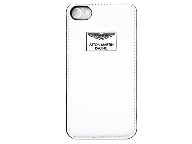Чехол Aston Martin Luxury Backcase для Apple iPhone SE (белый, кожаный)