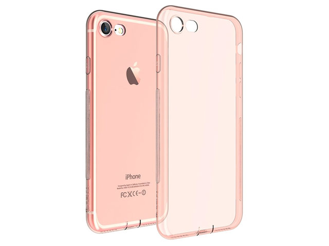 Чехол Devia Naked case для Apple iPhone 7 (розовый, гелевый)