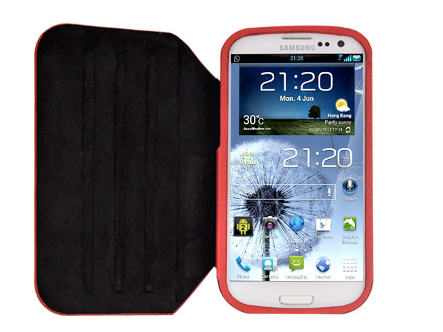 Чехол X-doria Dash Pro case для Samsung Galaxy S3 i9300 (красный, кожанный)