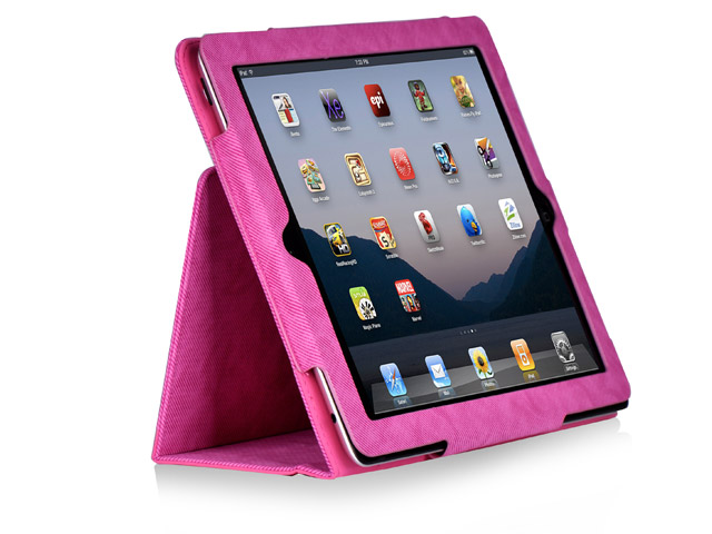 Чехол X-doria Dash Folio Denim case для Apple iPad 2/New iPad (розовый, кожанный)
