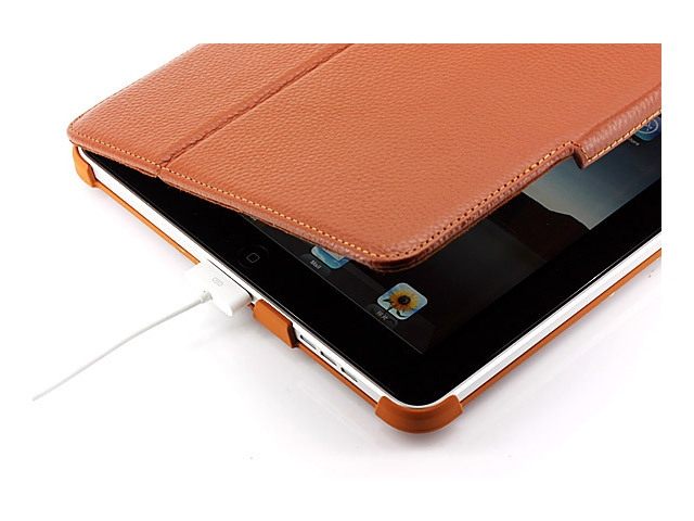 Чехол YooBao Magic case для Apple iPad (кожанный, коричневый)