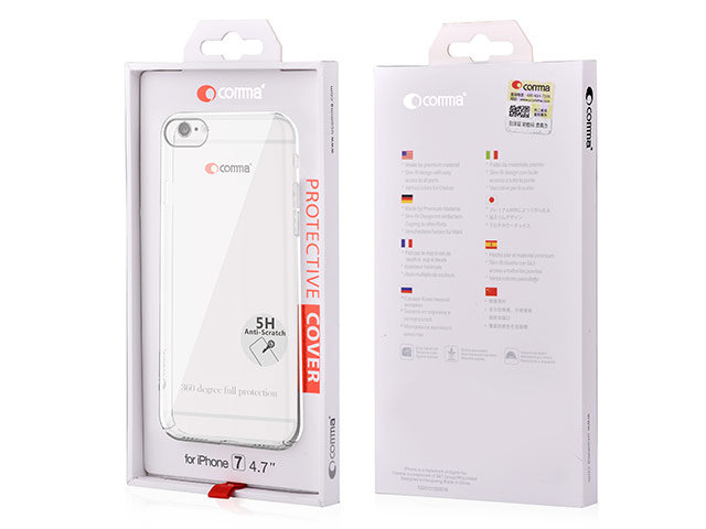 Чехол Comma Hard Jacket case для Apple iPhone 7 (прозрачный, пластиковый)