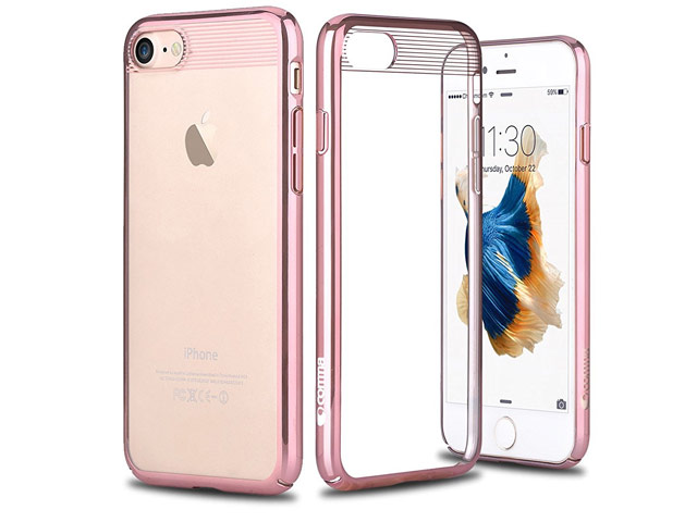 Чехол Comma Brightness case для Apple iPhone 7 (розово-золотистый, пластиковый)