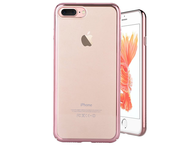 Чехол Devia Glimmer case для Apple iPhone 7 plus (розово-золотистый, пластиковый)