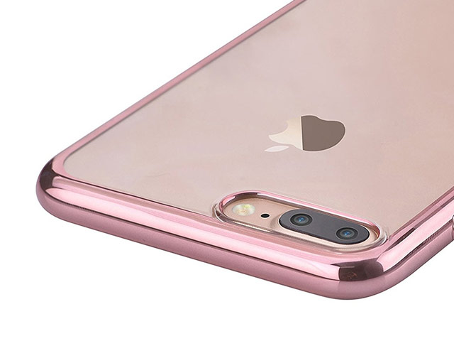 Чехол Devia Glimmer case для Apple iPhone 7 plus (розово-золотистый, пластиковый)