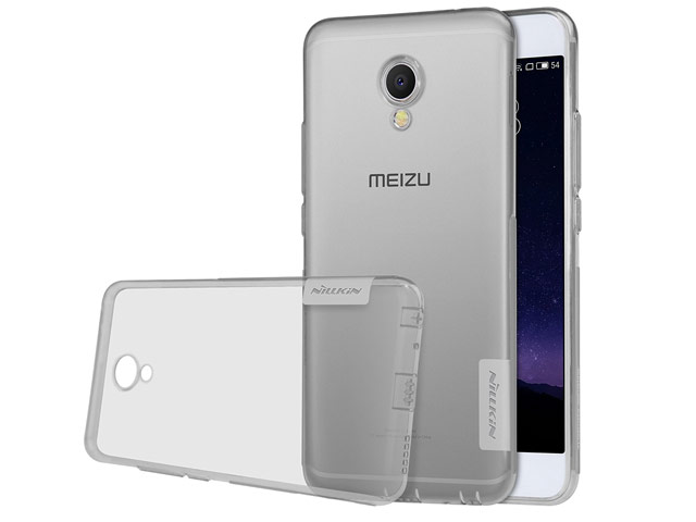 Чехол Nillkin Nature case для Meizu MX6 (серый, гелевый)