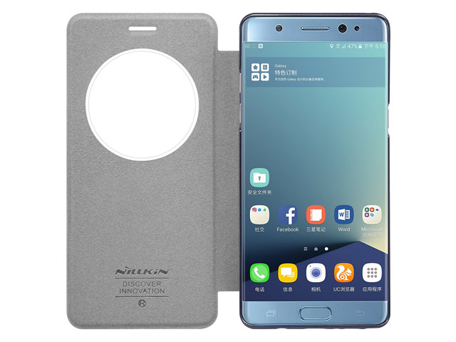 Чехол Nillkin Sparkle Leather Case для Samsung Galaxy Note 7 (белый, винилискожа)