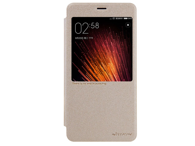 Чехол Nillkin Sparkle Leather Case для Xiaomi Redmi Pro (золотистый, винилискожа)