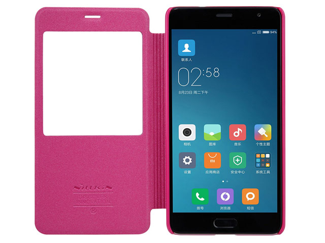 Чехол Nillkin Sparkle Leather Case для Xiaomi Redmi Pro (розовый, винилискожа)