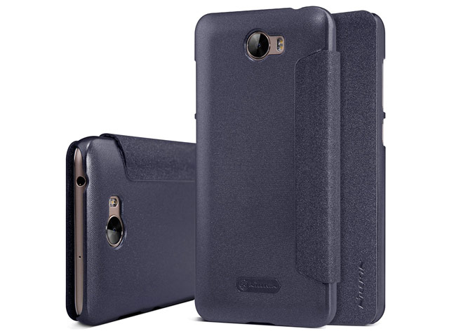 Чехол Nillkin Sparkle Leather Case для Huawei Y5 II (темно-серый, винилискожа)
