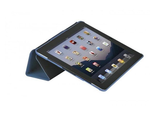 Чехол X-doria SmartStyle case для Apple iPad 2/New iPad (голубой, кожанный)