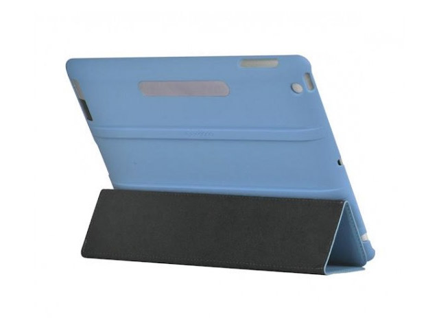 Чехол X-doria SmartStyle case для Apple iPad 2/New iPad (голубой, кожанный)