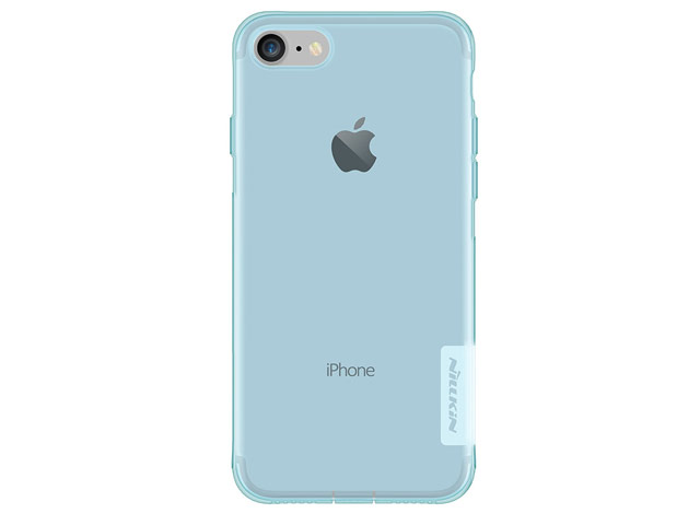 Чехол Nillkin Nature case для Apple iPhone 7 (голубой, гелевый)