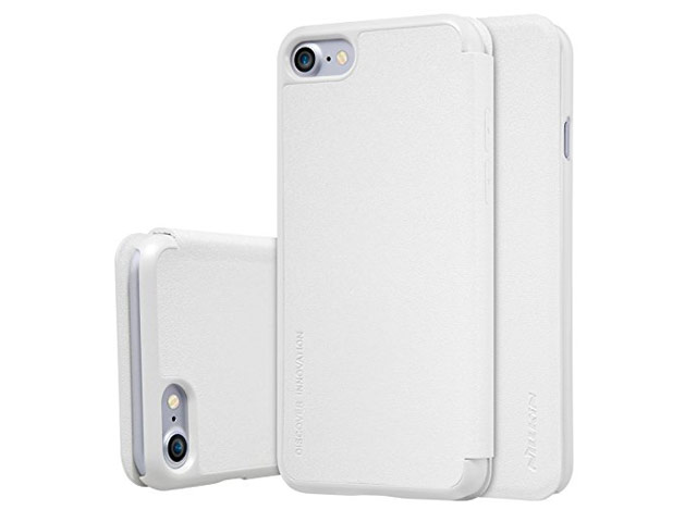Чехол Nillkin Sparkle Leather Case для Apple iPhone 7 (белый, винилискожа)