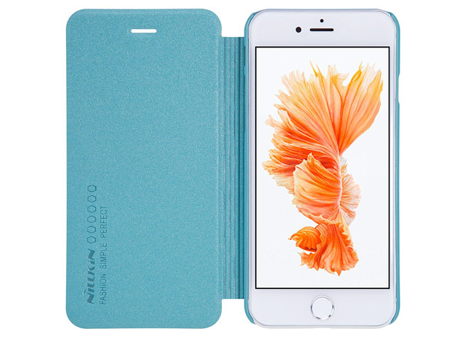 Чехол Nillkin Sparkle Leather Case для Apple iPhone 7 (голубой, винилискожа)