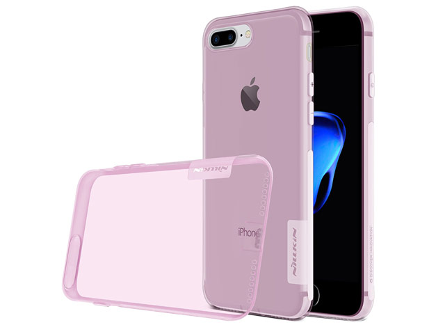 Чехол Nillkin Nature case для Apple iPhone 7 plus (розовый, гелевый)